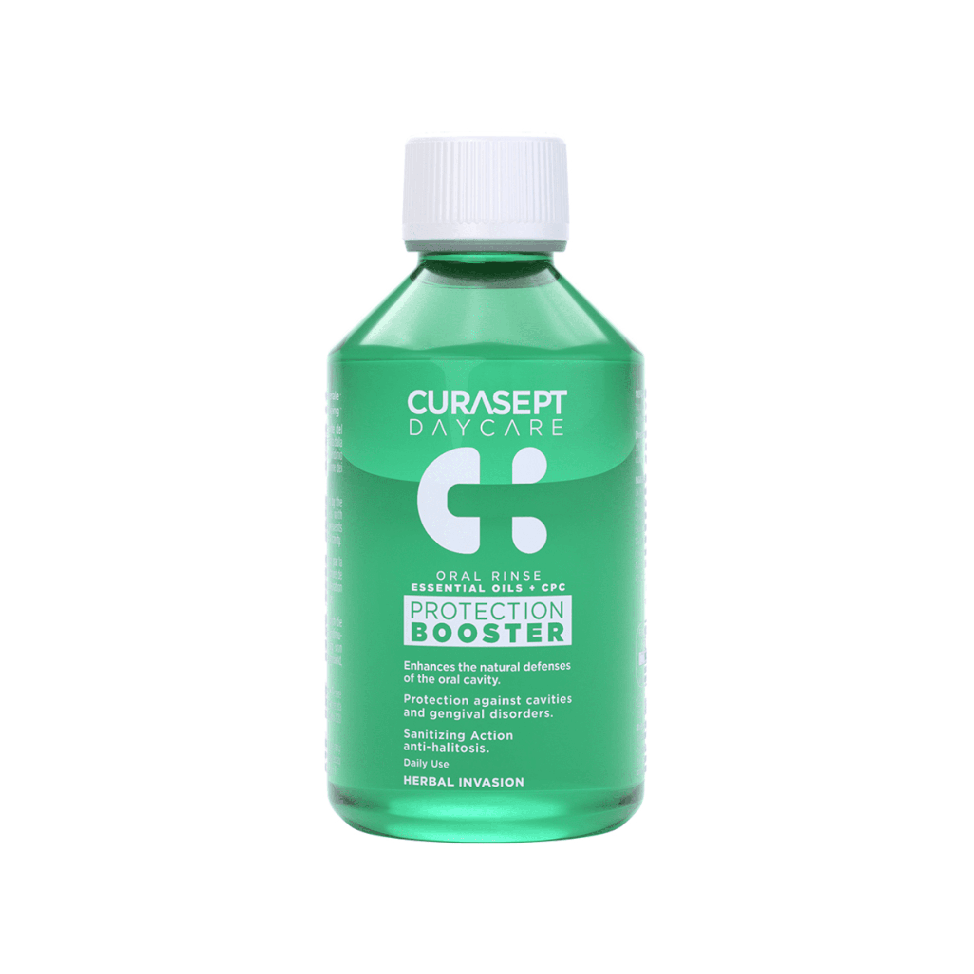 CURASEPT mėtų ir žolelių skonio skalavimo skystis HERBAL INVASION 250 ml