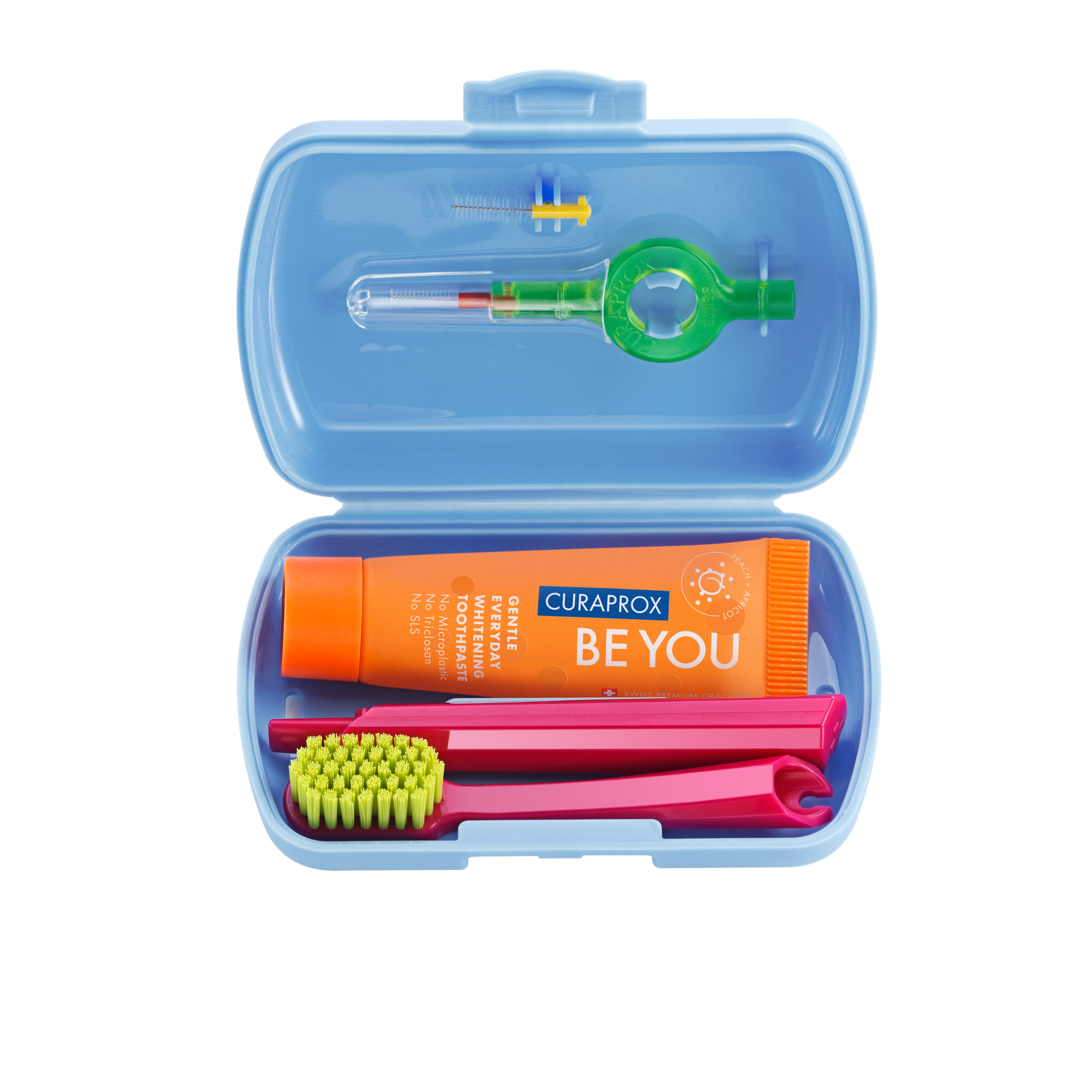 CURAPROX kelioninis rinkinys Travel Set, mėlynas