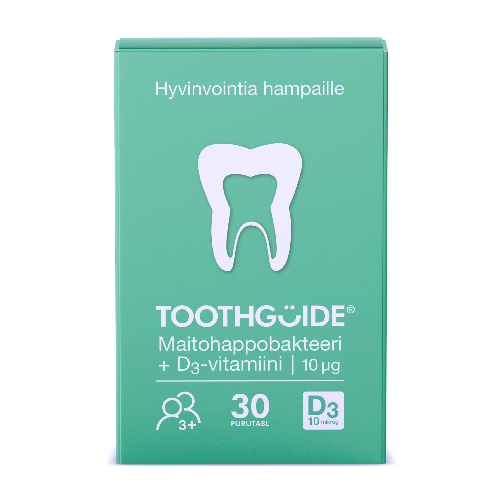 TOOTHGUIDE gerosios bakterijos burnai ir vitaminas D3 pastilės, N30, 24 g