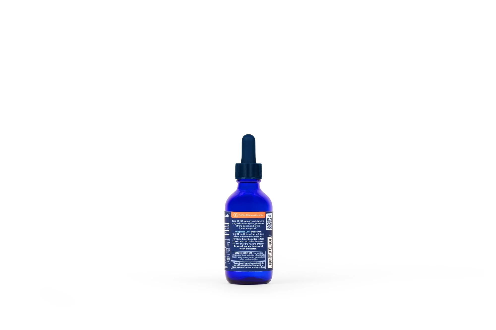 TRACE MINERALS vitamino D3 ir K2 396 dozės, 59 ml