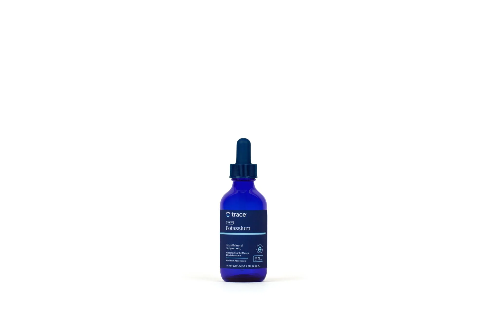 TRACE MINERALS joninio kalio lašai širdžiai 99 mg, 59 ml