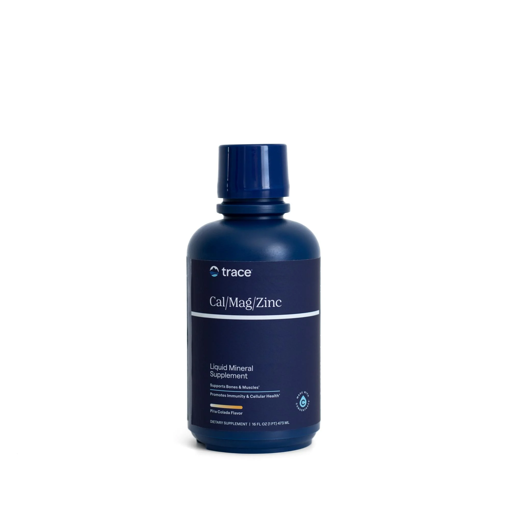 TRACE MINERALS joninių mineralų kompleksas: kalcis magnis cinkas ir vitaminas D skystoje formoje 473 ML N1