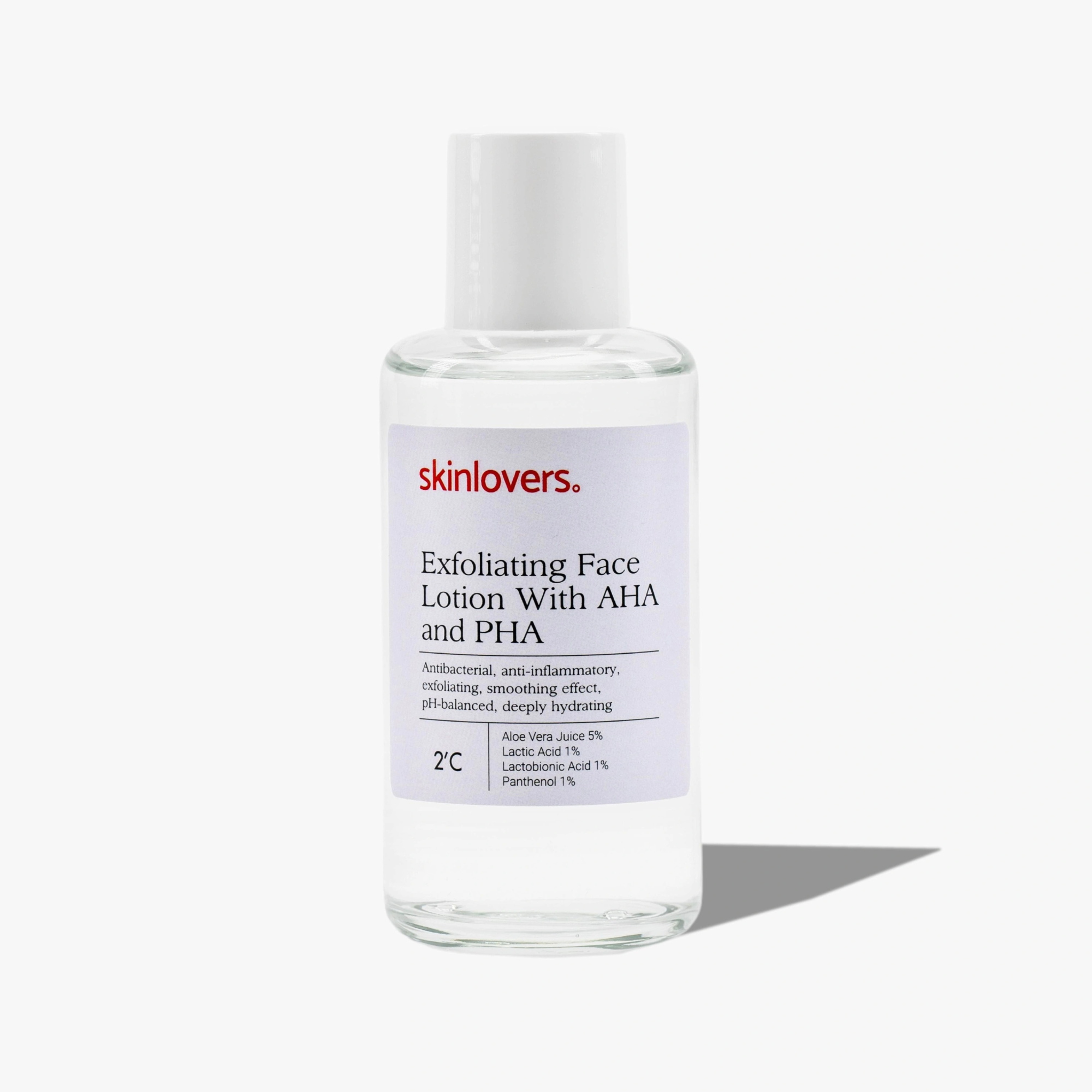 SKINLOVERS, 2'C eksfolijuojantis veido losjonas su AHA rūgštimis, 100 ml