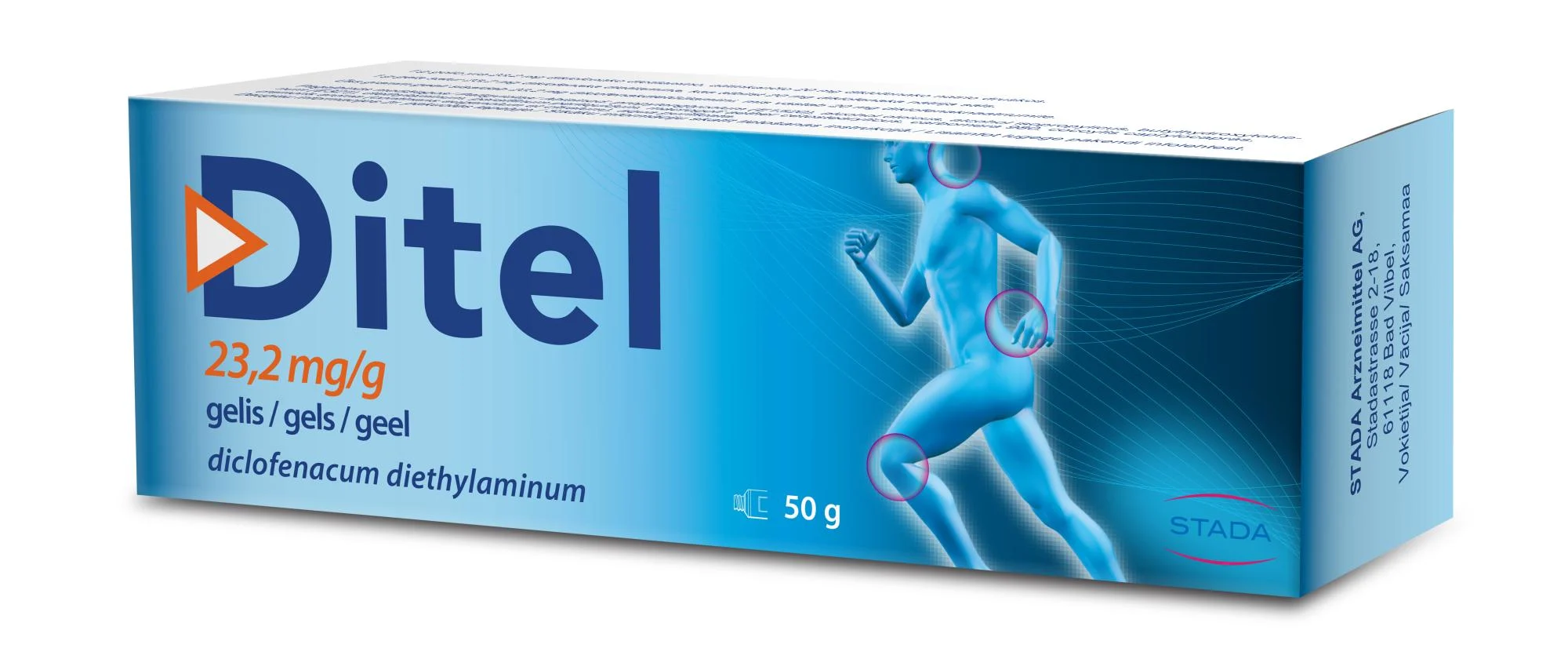 DITEL 2% gelis, 50g