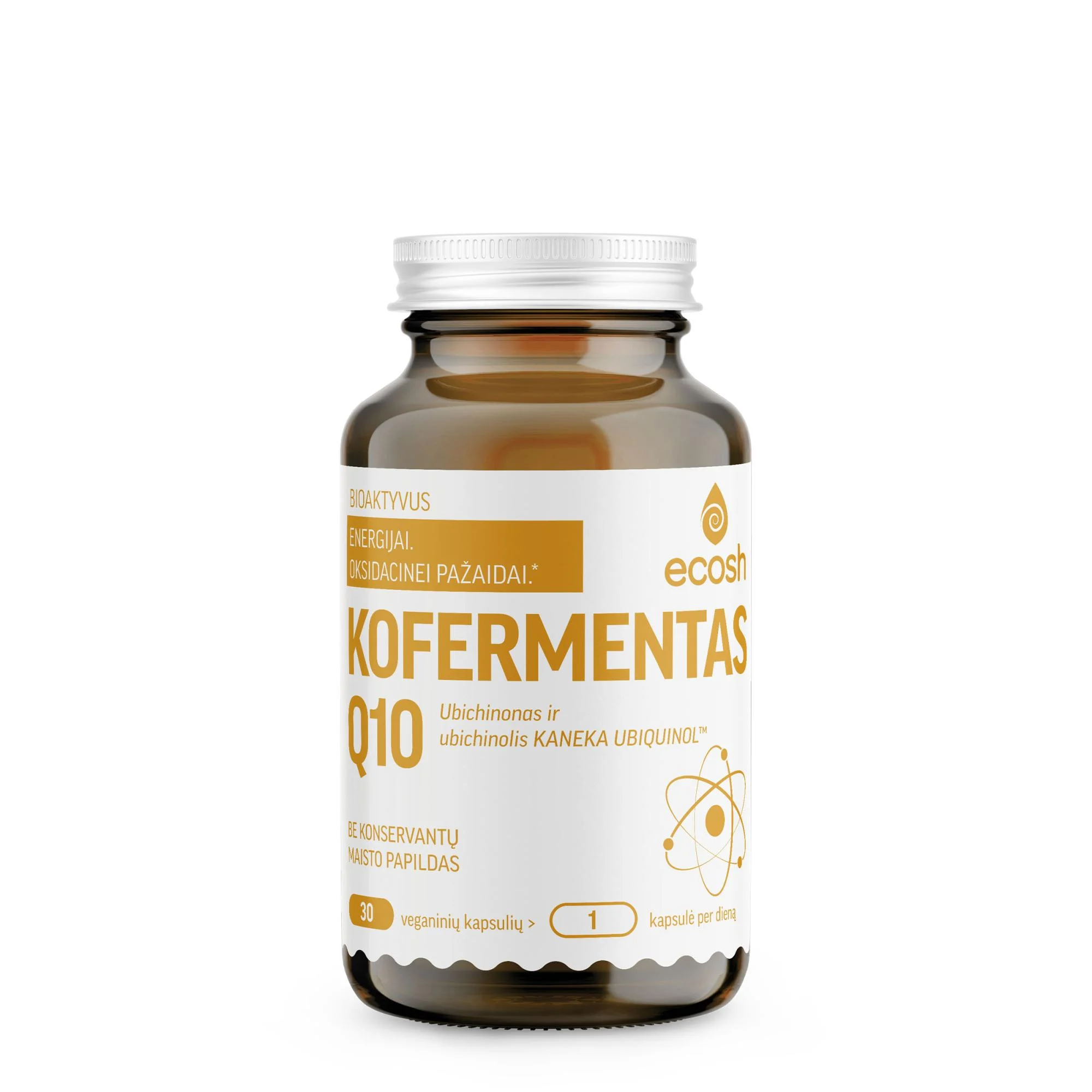 ECOSH Kofermentas Q10, ubichinonas ir ubichinolis, N30