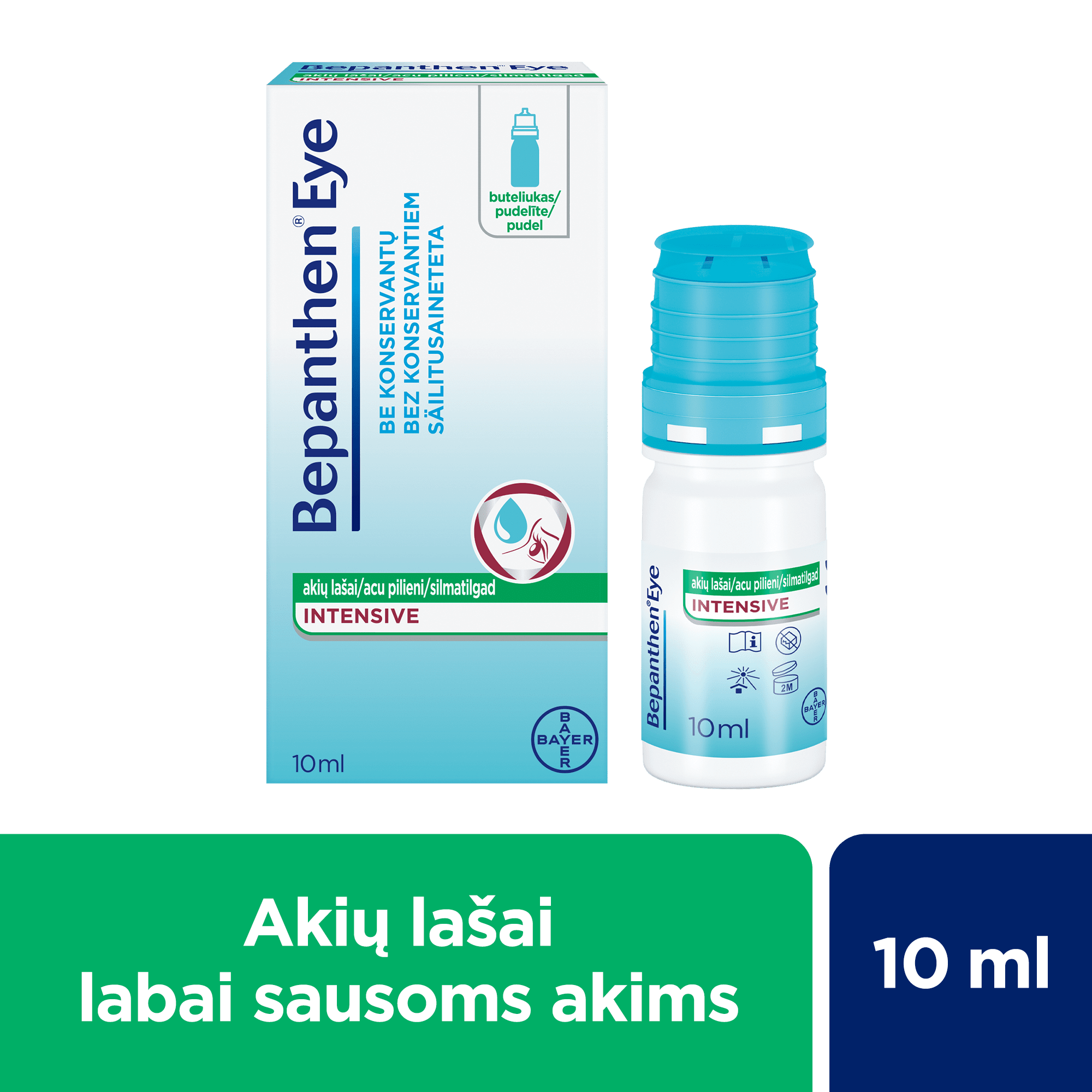 BEPANTHEN Eye Intensive akių lašai 10 ml