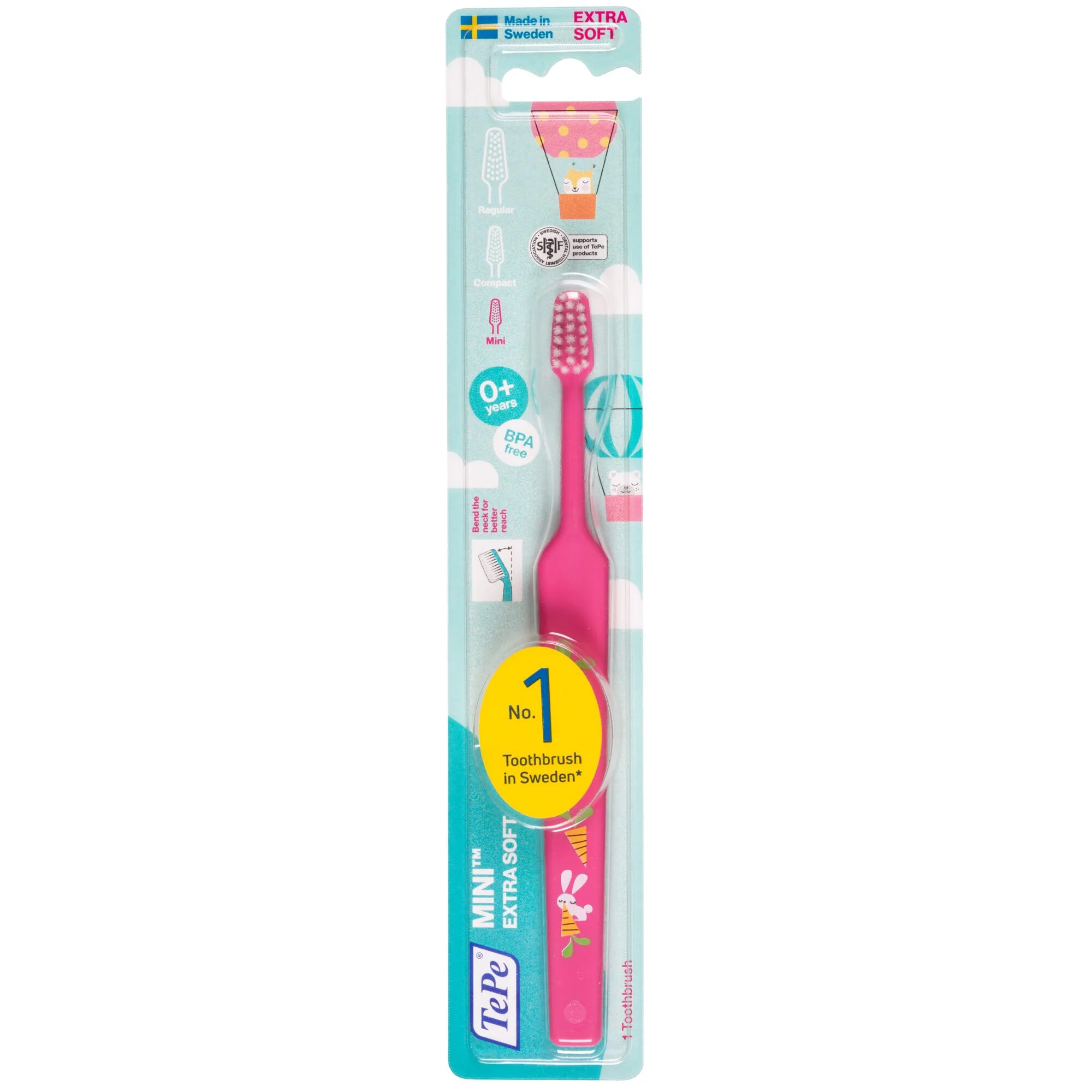 TEPE Mini labai minkštas dantų šepetėlis (0-6 m.), blisteris