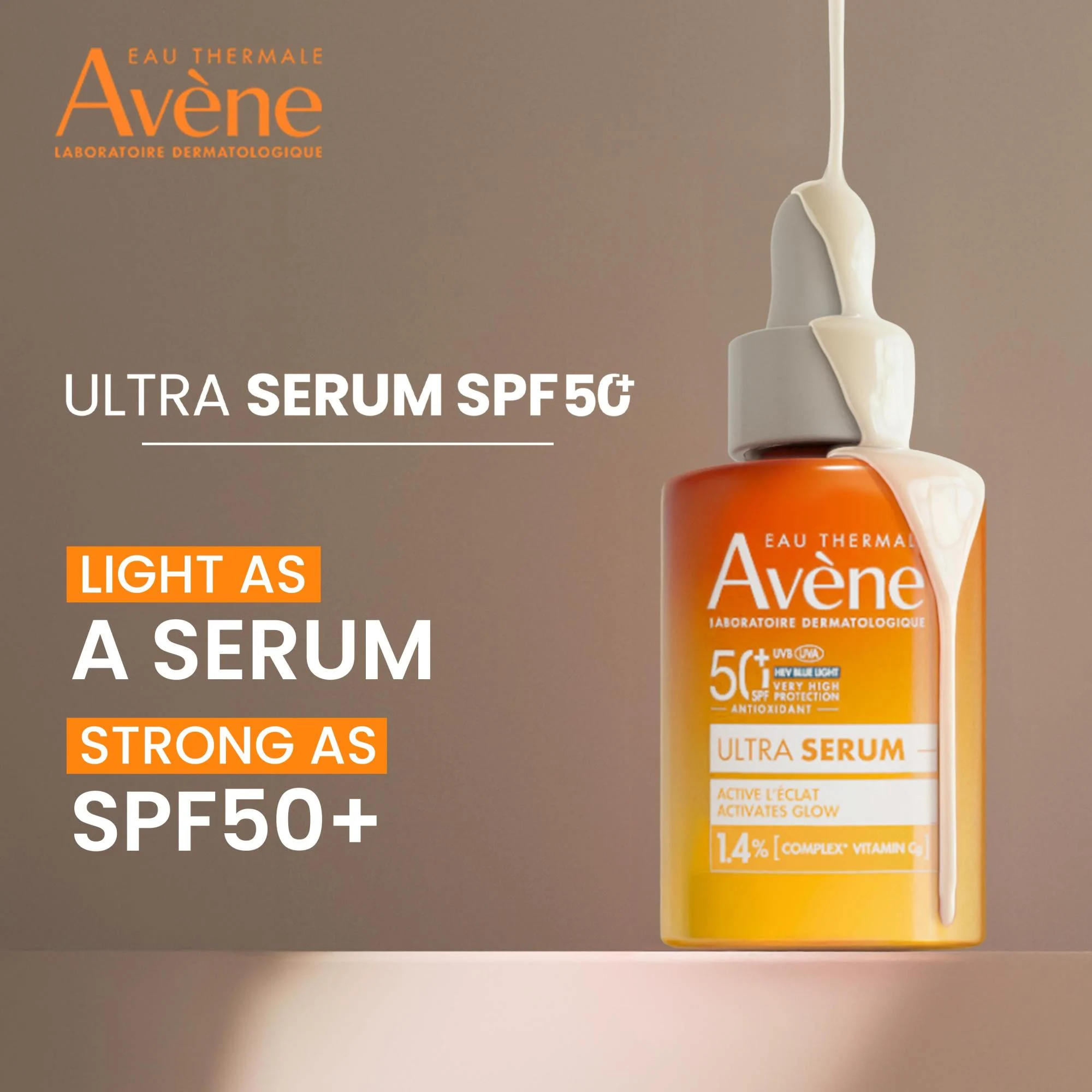 AVENE SUN skaistinamasis serumas su Vit. C SPF 50, 30 ML