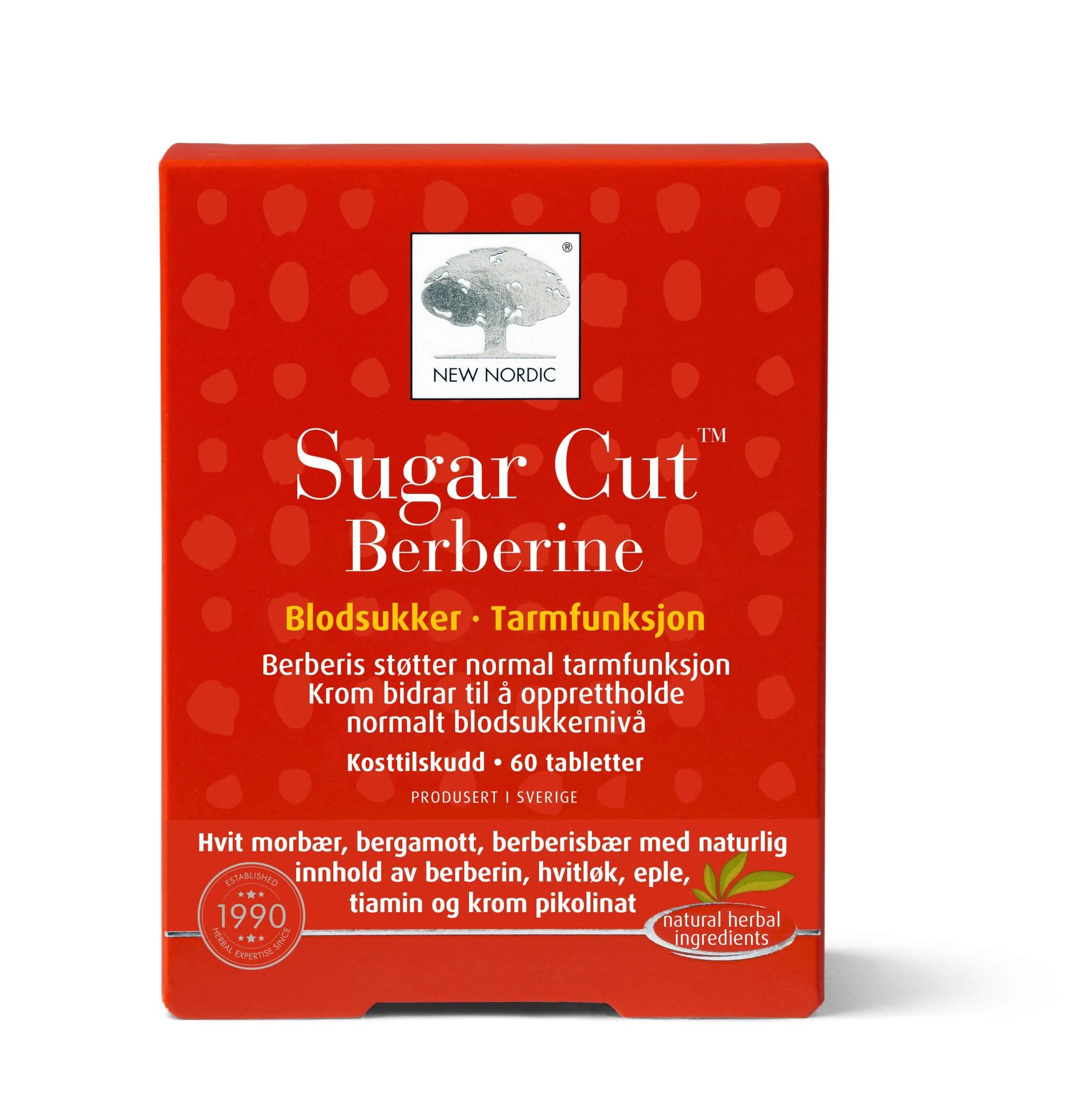 NEW NORDIC Sugar Cut Berberine, N60