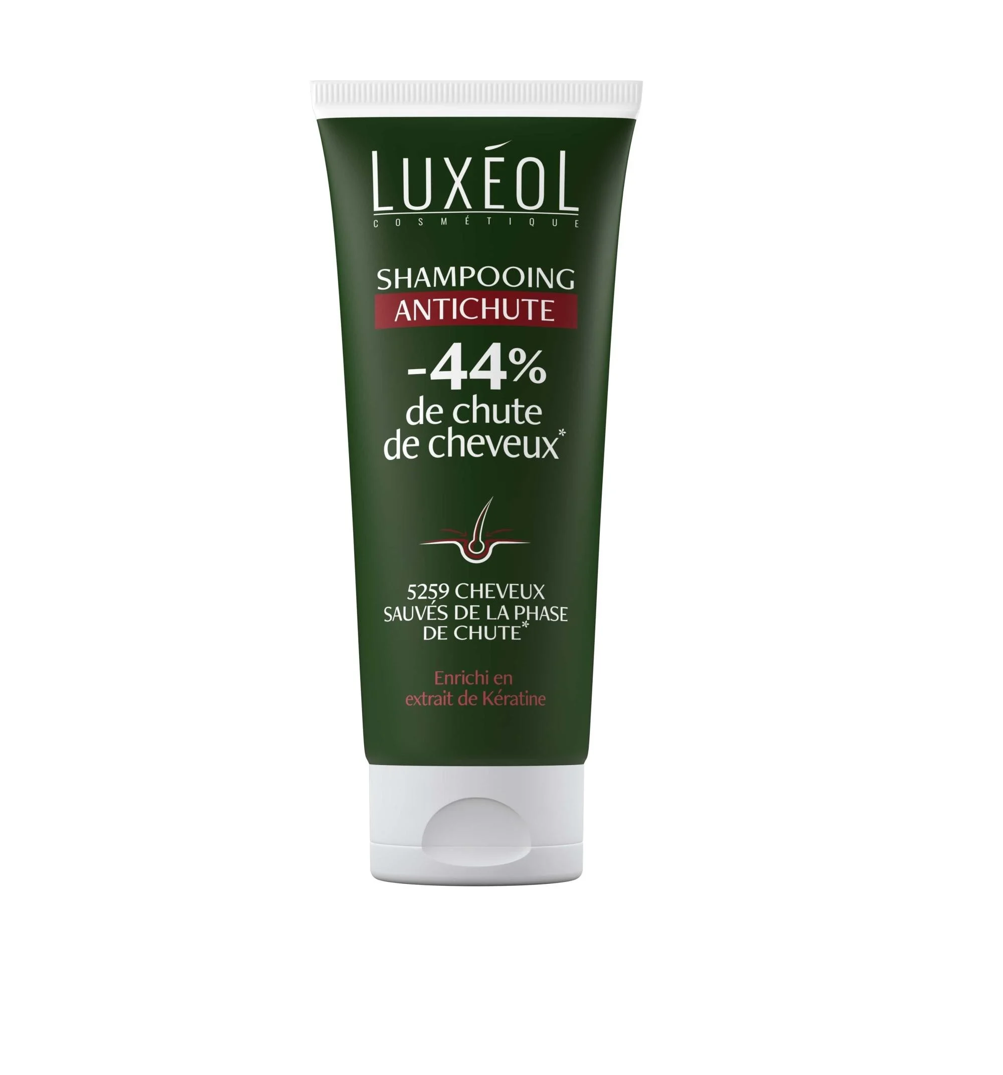 LUXEOL šampūnas nuo reaktyvaus plaukų slinkimo, 200ml