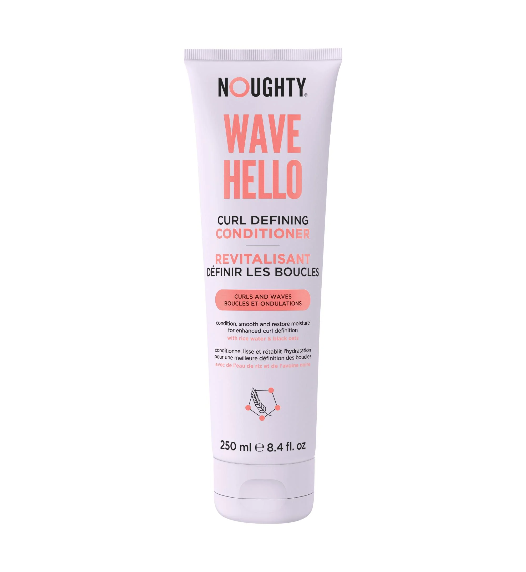 NOUGHTY Wave Hello kondicionierius garbanotiems ir banguotiems plaukams, 250 ml