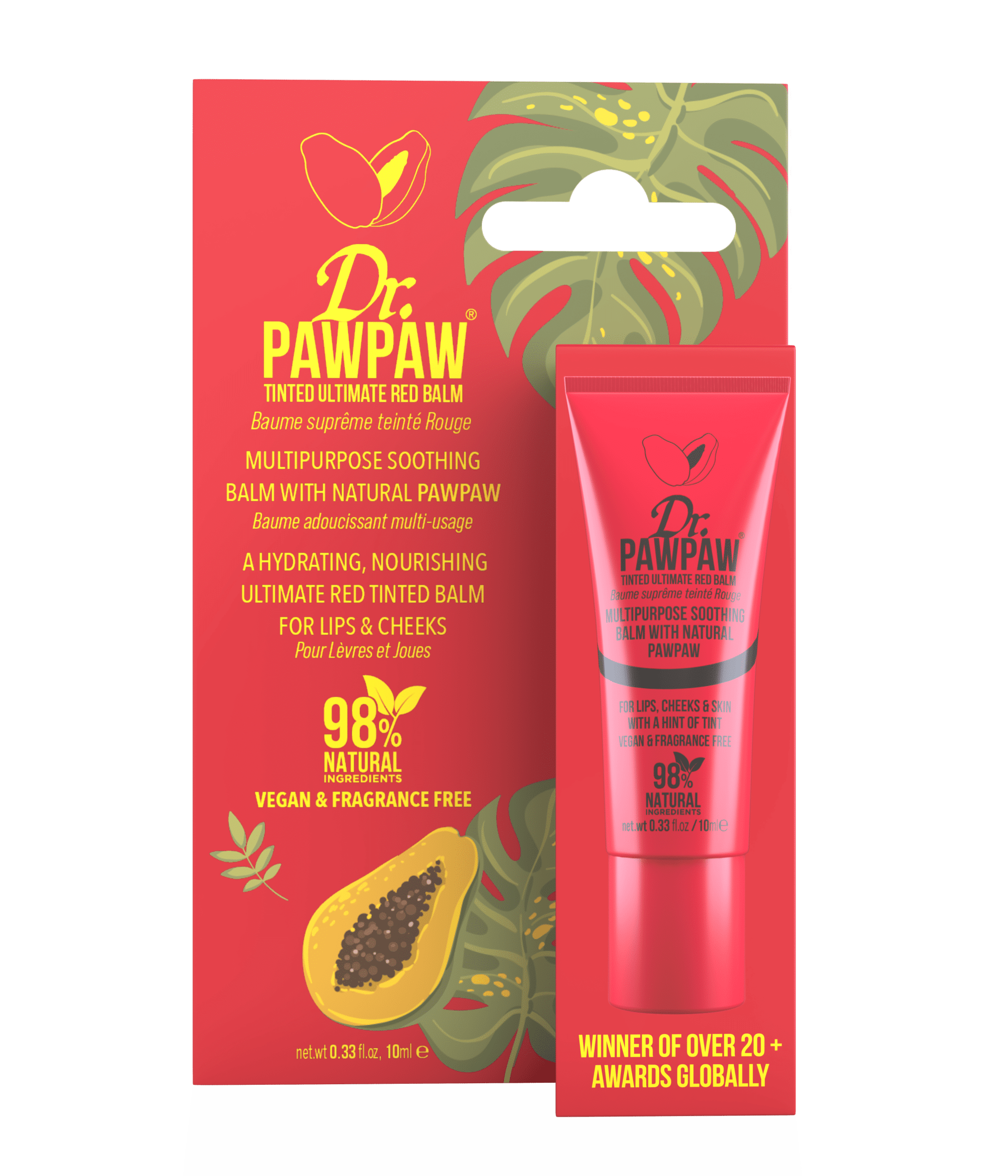 Dr.PAWPAW lūpų balzamas ULTIMATE RED, 10ml