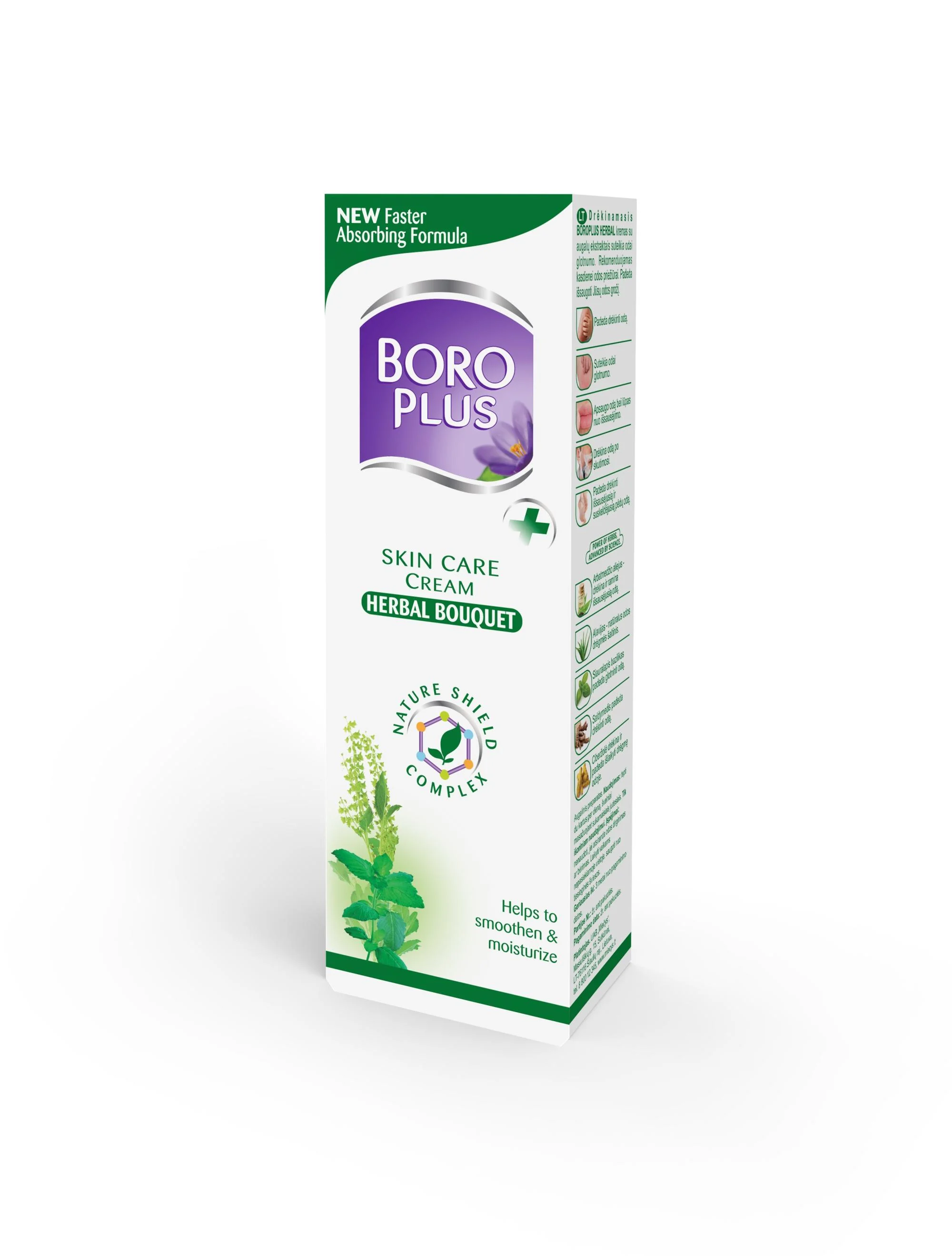 BORO PLUS Herbal, kremas sausai odai, 25ml