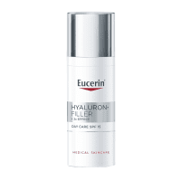 EUCERIN Hyaluron Filler +3x Effect dieninis veido kremas SPF 15 normaliai ir mišriai odai su hialurono rūgštimi, 50 ml
