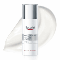 EUCERIN Hyaluron Filler +3x Effect dieninis veido kremas SPF 15 normaliai ir mišriai odai su hialurono rūgštimi, 50 ml
