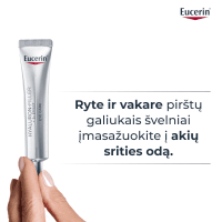 EUCERIN Hyaluron-Filler +3x Effect akių srities kremas SPF 15 su hialurono rūgštimi, 15 ml