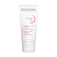 BIODERMA raminantis gelinis prausiklis jautriai odai, linkusiai į paraudimą ir pleiskanojimą SENSIBIO DS+, 200 ml