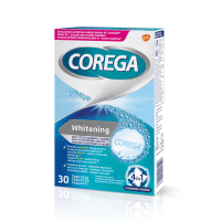 COREGA DENTAL WHITE dantų protezų valymo tabletės N30
