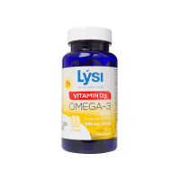 LYSI OMEGA-3 FISH OIL žuvų taukų + D3 kapsulės N120