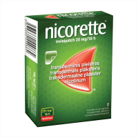 Nicorette Invisipatch 25 mg/16 h transderminis pleistras N7
