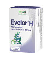 EVELOR H 200 mg trans resveratrolis N30