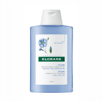 KLORANE šampūnas ploniems plaukams su linų pluoštais Flax Fiber 200 ml
