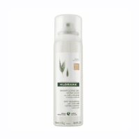 Klorane sausas šampūnas visų tipų plaukams su avižų pieneliu, rudiems/tamsiems plaukams, Dry shampoo OAT 150 ml