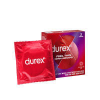 DUREX FEEL THIN EXTRA LUBRICATED prezervatyvai, 3 vnt.