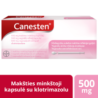 CANESTEN 500 mg makšties minkštoji kapsulė N1