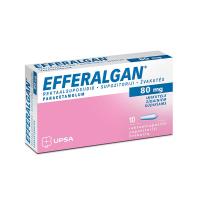 EFFERALGAN 80 mg žvakutės N10