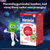 Marsiečiai Imunactiv braškių skonio kramtomosios tabletės N30