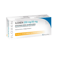 Iloxen 200 mg/30 mg plėvele dengtos tabletės N12