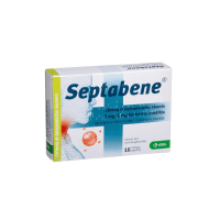 Septabene citrinų ir šeivamedžio skonio 3 mg/1mg kietosios pastilės N16