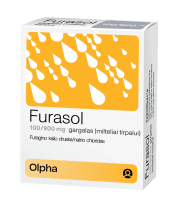 Furasol 100 mg/900 mg gargalas (milteliai tirpalui) N5