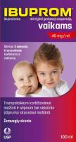 IBUPROM 40 mg/ml geriamoji suspensija vaikams 100 ml
