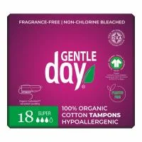 GENTLE DAY SUPER ekologiškos medvilnės tamponai N18