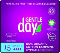 GENTLE DAY Super Plius ekologiškos medvilnės tamponai N15