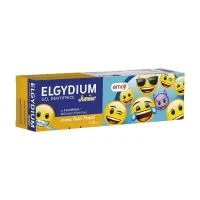 ELGYDIUM dantų pasta gelis vaikams JUNIOR Tutti-Frutti ėduonies kontrolei, Emoji, vaisių skonio, 7-12 m., 50ml