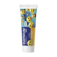 ELGYDIUM dantų pasta gelis vaikams JUNIOR Tutti-Frutti ėduonies kontrolei, Emoji, vaisių skonio, 7-12 m., 50ml