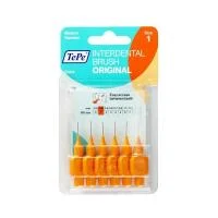 TePe oranžiniai tarpdančių šepetėliai G2, 0,45mm, N6