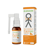 FARINGOSPRAY apelsinų skonio purškalas gerklei su šaltalankiais ir medetkomis 20 ml