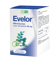 EVELOR 50 mg trans resveratrolis N90