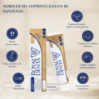 ROYAL DENTA dantų pasta su auksu GOLD 130 g