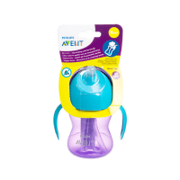 PHILIPS AVENT neišsiliejantis puodelis su šiaudeliu SCF796/02, 200 ml