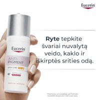 EUCERIN Anti-Pigment dieninis veido kremas SPF 30 į hiperpigmentaciją linkusiai odai, 50 ml