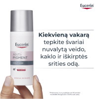 EUCERIN Anti-Pigment naktinis kremas į pigmentaciją linkusiai odai, 50 ml