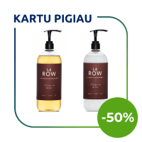 LE ROW THE ONLY skysto skalbiklio ir minkštiklio su dozatoriumi rinkinys