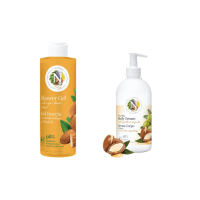 NATURAL dušo gelio ir kūno kremo rinkinys