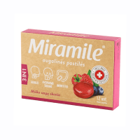 MIRAMILE miško uogų skonio kietosios pastilės N12