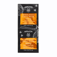 APIVITA drėkinamoji veido kaukė su medumi EXPRESS BEAUTY 2 x 8 ml